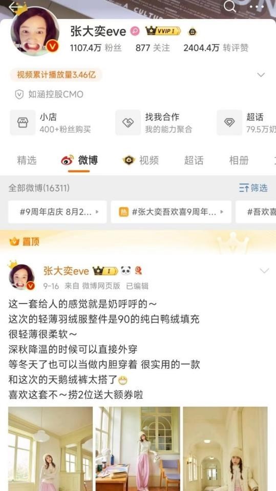 收入≠利润！初代网红张大奕“断舍离”十年老店揭开电kaiyun商盈利迷局(图2)